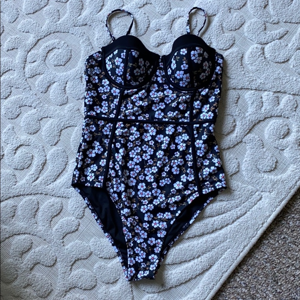 Cupshe floral one piece swim suit